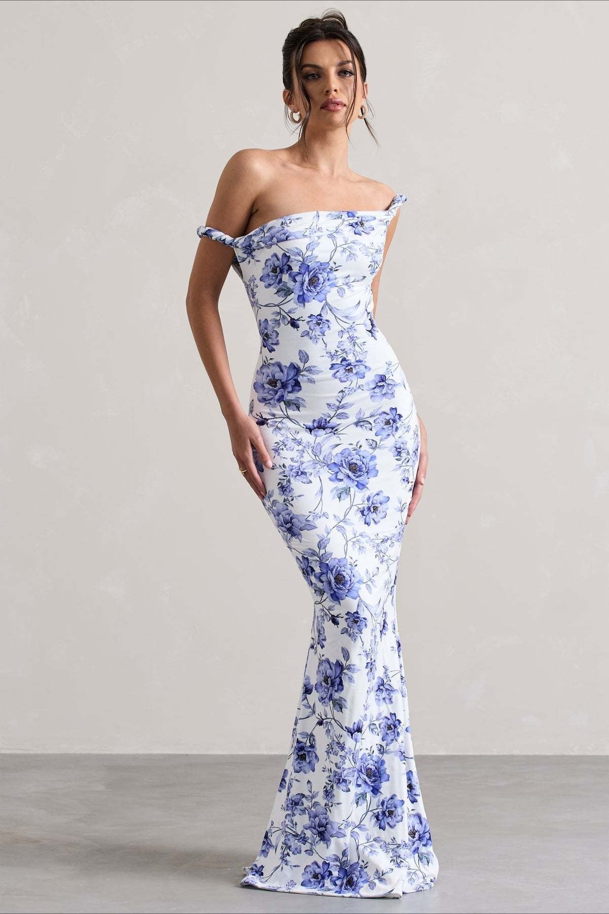 Print One-Shoulder Bodycon Party Dress