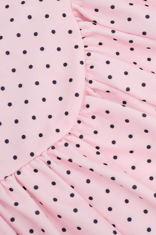 Chic Polka Dot Mini Party Dress