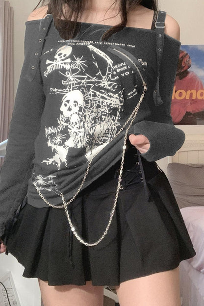 Halloween Skull Spider T-Shirt