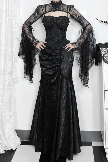 Halloween Pleated Gothic Skirt
