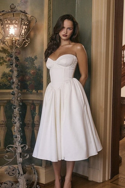 Elegant Solid Color Bodycon Party Dress