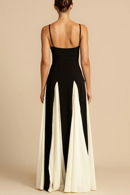 Elegant Panelled Slip Party Dress