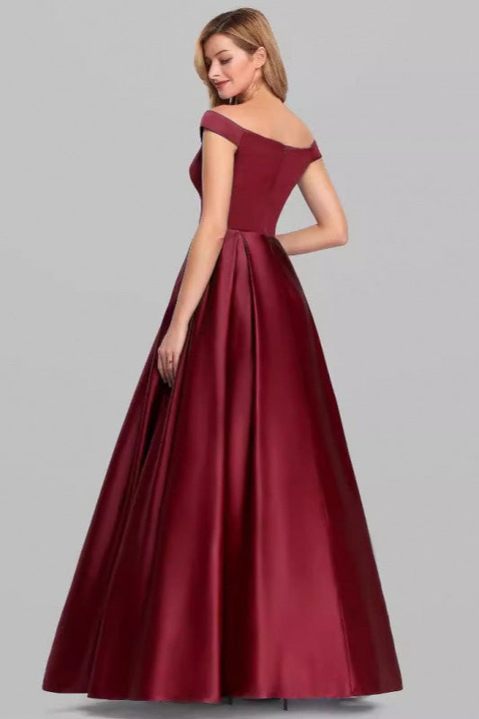 Satin Halter Backless Floral Elegant Bodycon Formal Dress