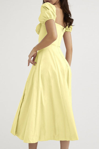 Tie Strap Split Hem Maxi Dress