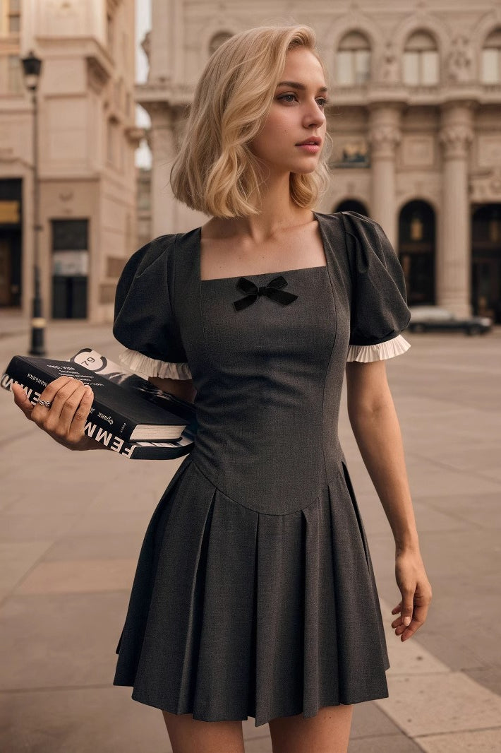 Vintage Fitted A Line Work Dress