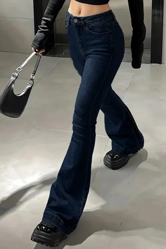 High Waist Flared Bootcut Jeans