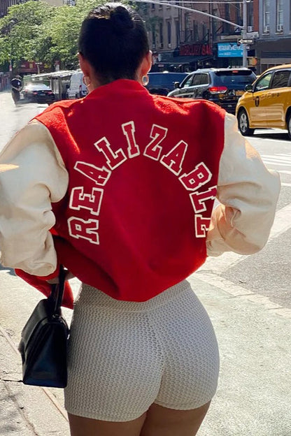 Y2K Streetwear Letter Embroidery Jacket