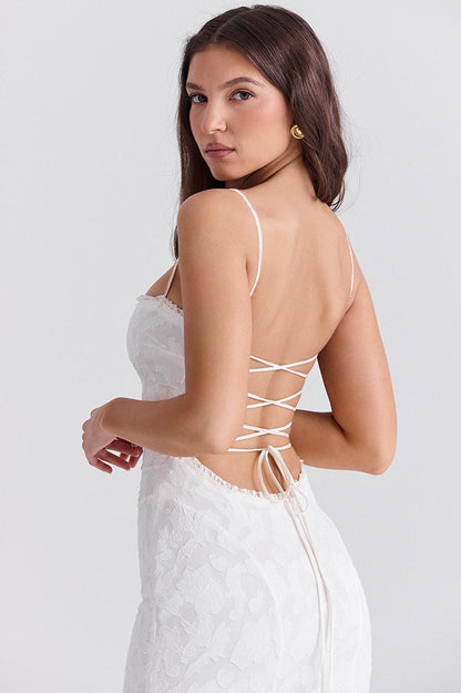 Strappy Backless Bodycon Maxi Dress