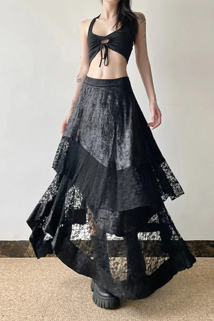 Halloween Gothic Lace Skirt
