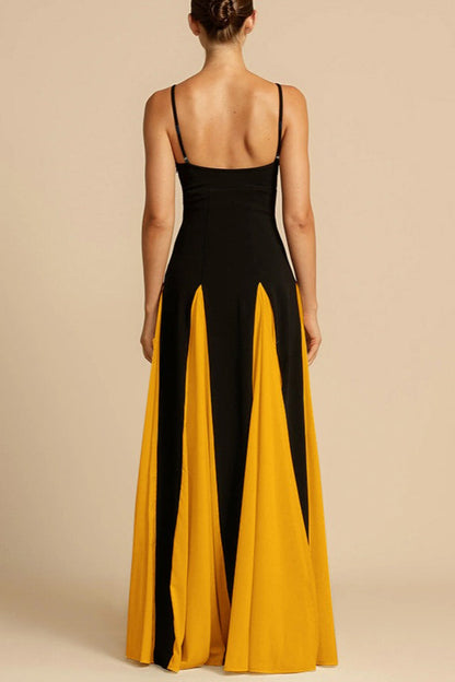 Elegant Panelled Slip Party Dress