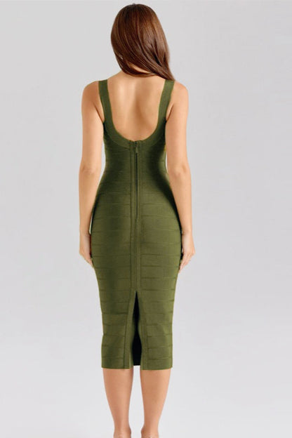 Slinky Strap Bodycon Maxi Birthday Dress