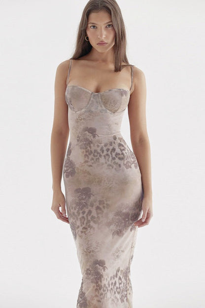 Leopard Print Bodycon Birthday Dress