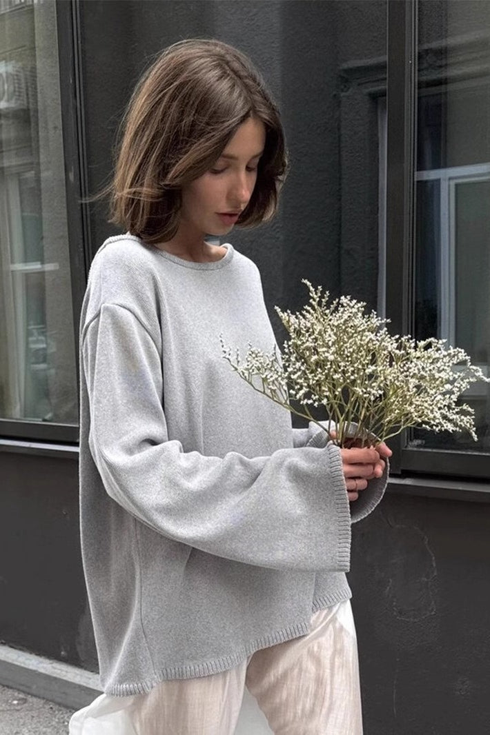 Loose Fit Backless Sweater