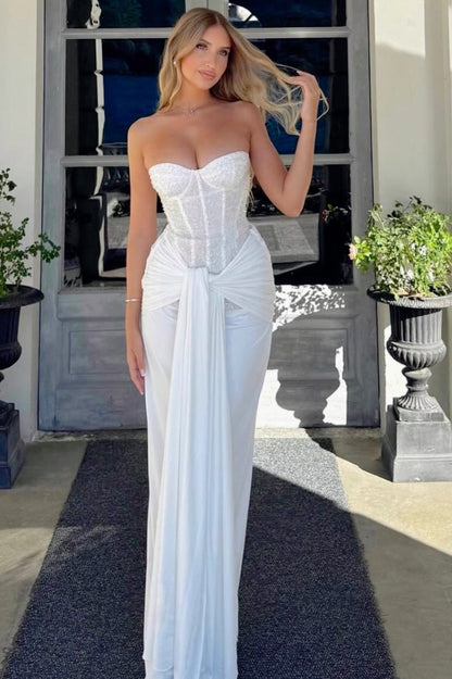 Flowing Strapless Sequin Birthday Dress