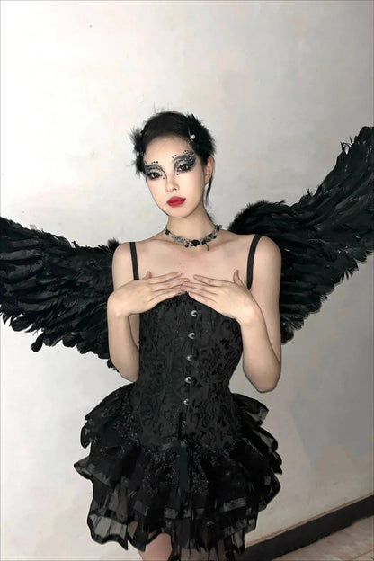 Gothic Kitty Corset Halloween Costume