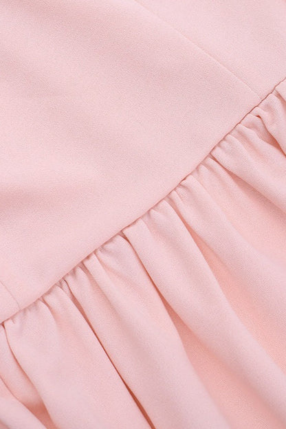 Off-Shoulder Tie-Front Maxi Party Dress