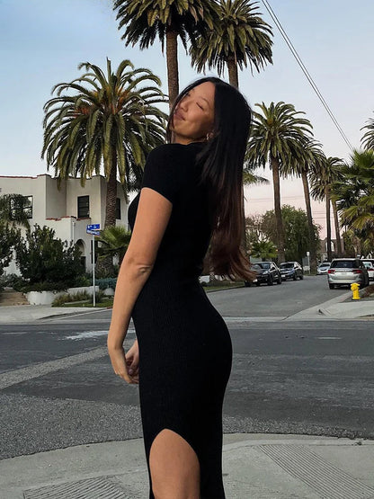 Solid Color  Sleeveless Midi Dress