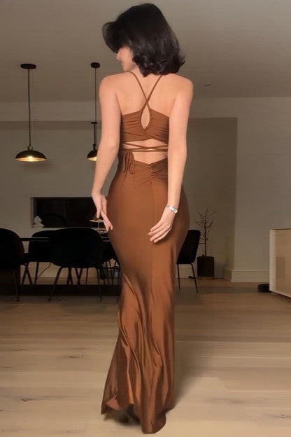Sexy Spaghetti Strap Slim Bodycon Dress