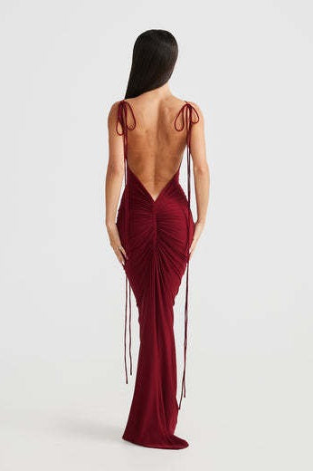 Solid Color Bodycon Slip Party Dress