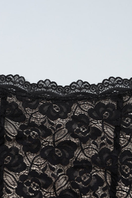 Lace Plunge Slip Dress