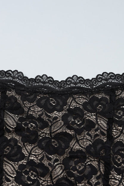 Lace Plunge Slip Dress