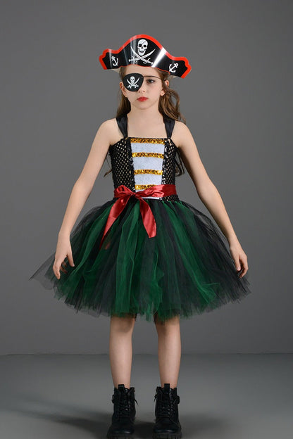 Pirate Girl Tutu Dress Kid Halloween Costume