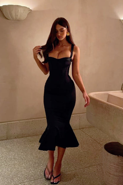 Mermaid Full Skirt Bodycon Birthday Dress