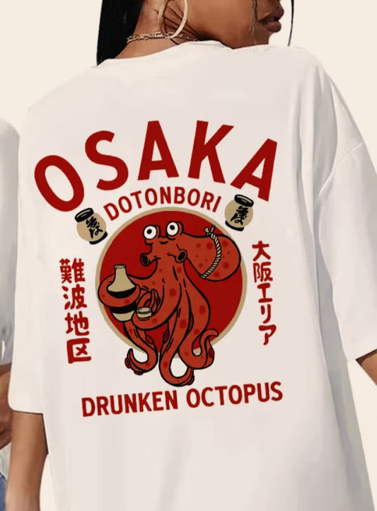 Octopus Graphic Cotton Unisex T-shirt