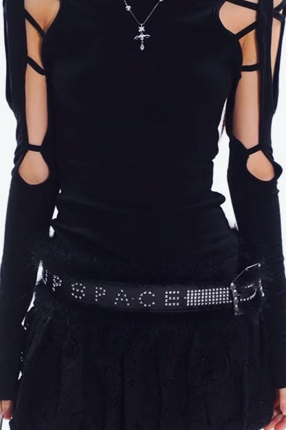 Y2K Gothic Print T-Shirt