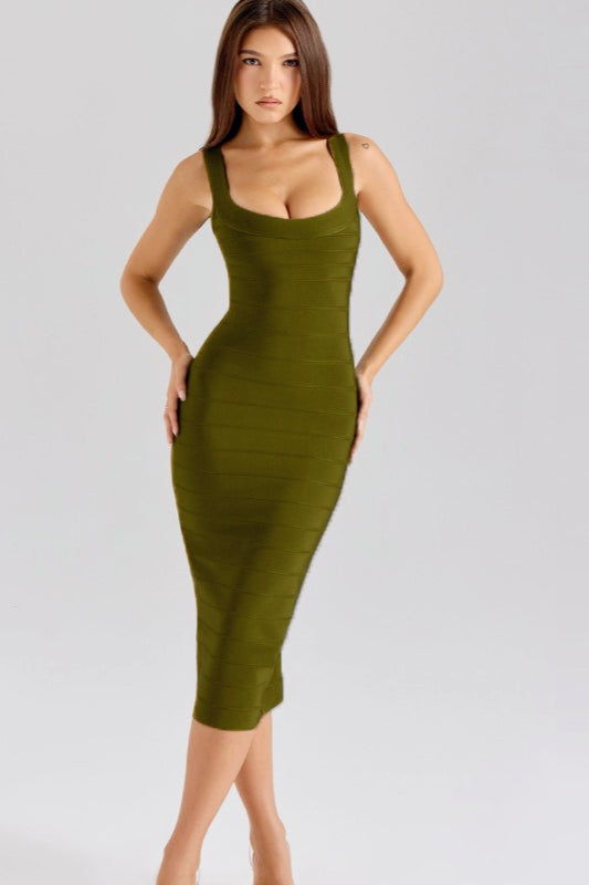 Slinky Strap Bodycon Maxi Birthday Dress