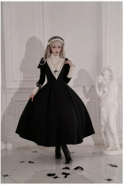 Gothic Nun Lolita Dress Costume