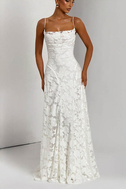 Sexy Backless Chiffon Maxi Dress