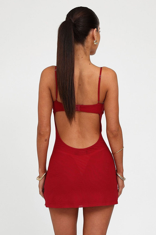 Sultry Mini Slip Dress