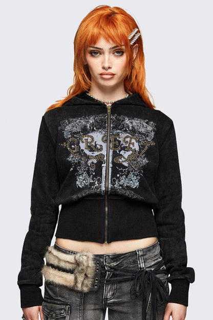 Street Style Color Block Hooded Hoodie