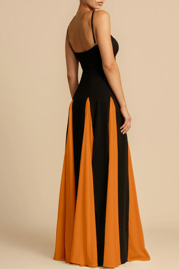 Elegant Panelled Slip Party Dress