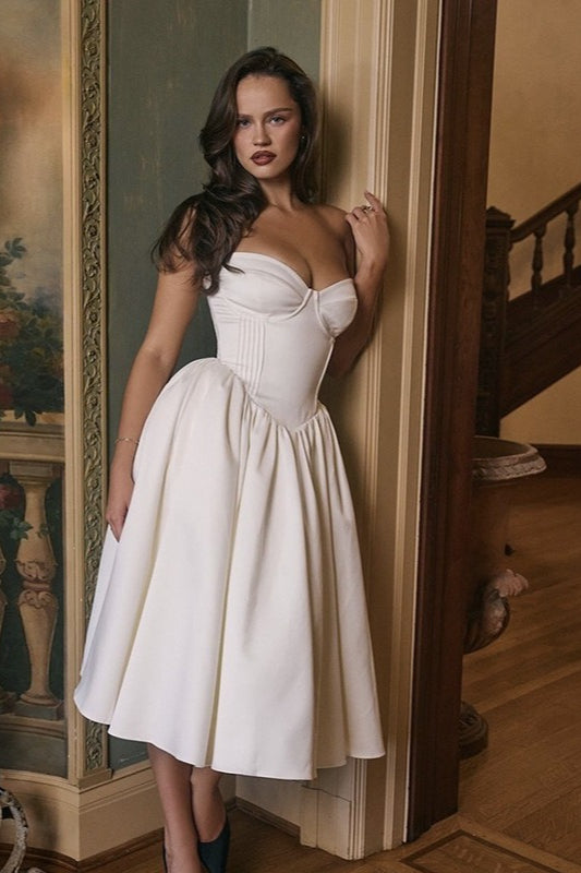 Elegant Solid Color Bodycon Party Dress