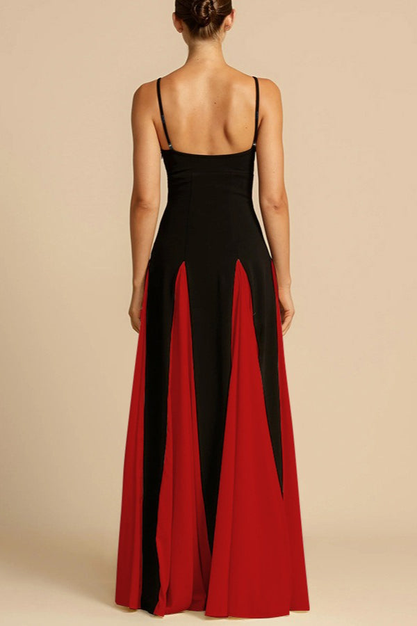 Elegant Panelled Slip Party Dress