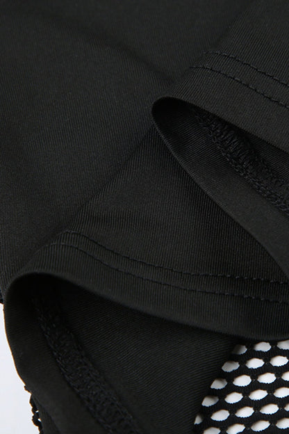 Gothic Hollow Out Mesh T-Shirt