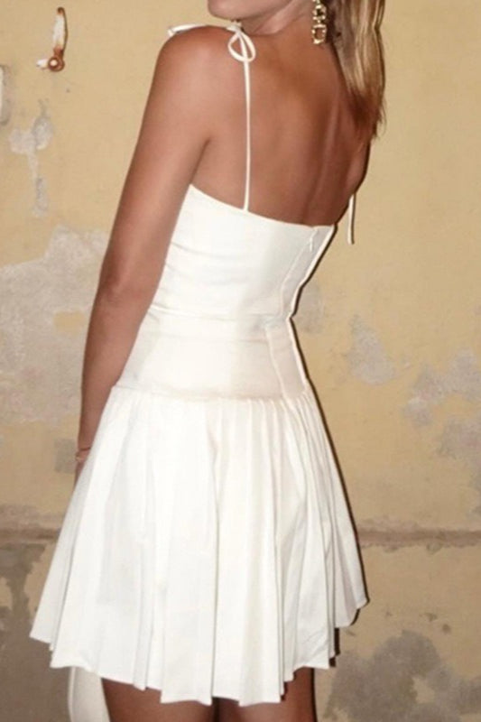 French Style A-Line Mini Work Dress