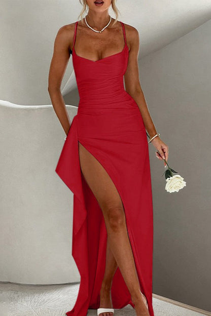 Bodycon Slit Maxi Party Dress